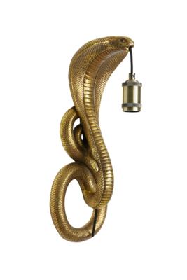 Light & Living Wandlamp 'Snake' 52cm hoog, kleur Antiek Brons