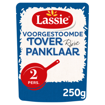 Lassie Voorgestoomde Toverrijst Panklaar 250 g bij Jumbo Lassie Voorgestoomde Toverrijst Panklaar 250 g bij Jumbo