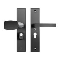 AXA 6667 Veiligheidsbeslag Edge Plus Wing-knop+kruk Blok PC55 anti-kerntrek F8 - 6667-49-18/55K - thumbnail