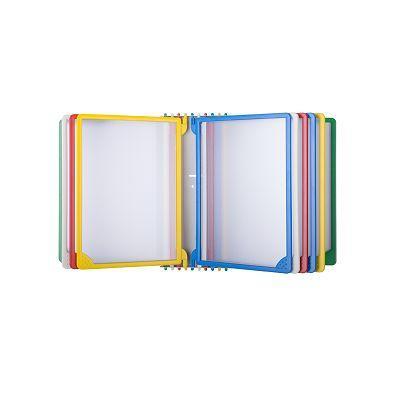 PLU-wandhouder met 10 ramen A4 zwart