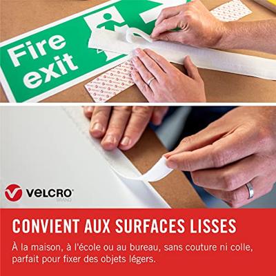VELCRO® VEL-EC60216 Klittenband Om vast te plakken Haak- en lusdeel (l x b) 5000 mm x 20 mm Wit 5 m