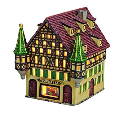 Wurm Light House "Sparkasse" van porselein, Kleurrijk (B/H/D) 16x17x17cm