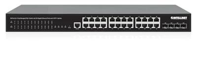 INTELLINET 28-P PoE+ Managed Switch 4x10GbE 450W
