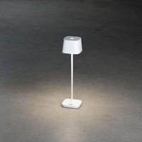 Konstsmide 7829-250 Capri LED-accutafellamp 2.2 W Warmwit Wit - thumbnail