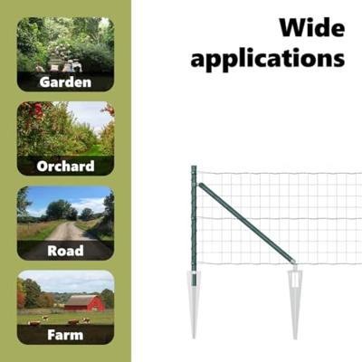 VidaXL Hek met paal groen 0,4 x 10 m staal en pvc