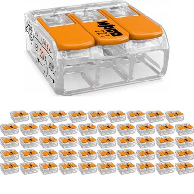 WAGO Lasklemmen Set 50 Stuks - 3-polig Oranje