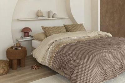 Beddinghouse Beddinghouse Dekbedovertrek Riven Naturel 200x200/220 cm