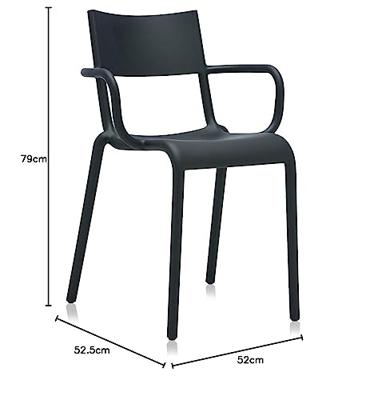 Kartell Generic A tuinstoel Zwart
