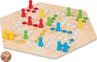 Goki houten ludo spel 6 spelers - thumbnail