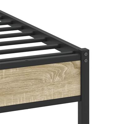 Bedframe zonder matras hout sonoma eikenkleurig 137x190 cm