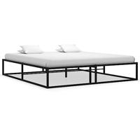 Bedframe metaal zwart 180x200 cm - thumbnail