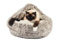 Croci kattenmand iglo gemeleerd beige / wit - thumbnail