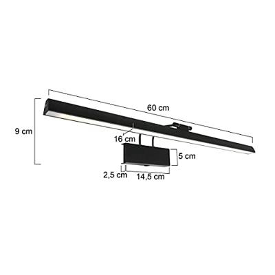 Steinhauer Zwarte schilderijlampLitho LED 60cm - 2431ZW