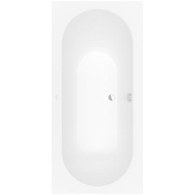 Villeroy & Boch Oberon kunststof duobad quaryl rechthoekig 190x90x48cm - incl. poten mat wit ubq199obe2v-rw