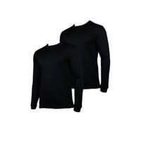 Campri Thermoshirt (2-Pack) heren zwart - thumbnail