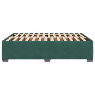 Bedframe zonder matras 140x200 cm fluweel donkergroen