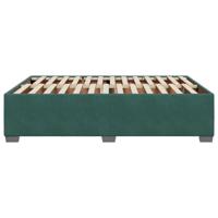 Bedframe zonder matras 140x200 cm fluweel donkergroen - thumbnail