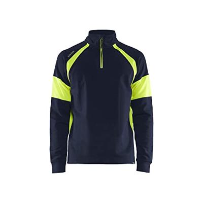 Blåkläder Sweatshirt met High-Vis zones 35501158 | Marine/High-Vis Geel | Maat L - 7330509775233
