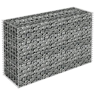 VidaXL Gabion plantenbak verhoogd 90x30x60 cm gegalvaniseerd staal