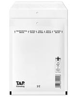 Comebag luchtkussenenveloppen, ft 150 x 215 mm, met stripsluiting, wit, doos van 100 stuks - thumbnail