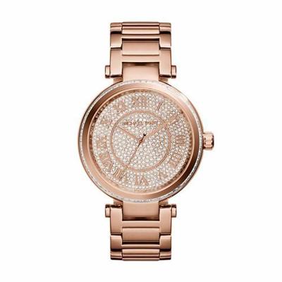 Michael Kors Skylar Crystal Pave wijzerplaat Rosegoudkleurig dameshorloge MK5868