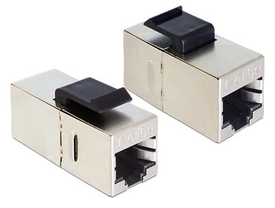 DeLOCK Keystone Module RJ45 female > RJ45 female Cat.5e compact