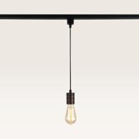 Hangspot Avaro bronzo - E27-fitting - Ontworpen voor 1-fase railsysteem - Brons - Railspot - IP20 voor binnen - thumbnail