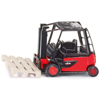 Siku 1311 linde vorkheftruck 7x4cm rood - thumbnail