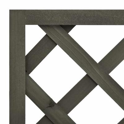 VidaXL Latwerkplantenbak 50x25x90 cm massief vurenhout grijs
