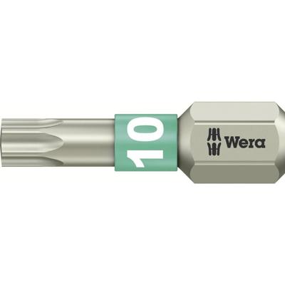 Wera 3867/1 TS TX 10 X 25 MM 05071032001 Torx-bit T 10 RVS D 6.3 1 stuk(s) Wera 3867/1 TS TX 10 X 25 MM 05071032001 Torx-bit T 10 RVS D 6.3 1 stuk(s)