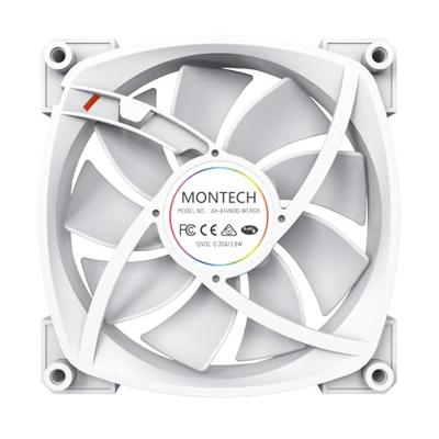 MONTECH Montech AX140 PWM ARGB Lüfter - 140mm, weiß PC-ventilator Wit (b x h x d) 140 x 140 x 25 mm