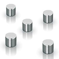 Sigel Neodymium magneet C5 Strong (Ø x h) 10 mm x 10 mm Cilinder Zilver 5 stuk(s) BA700 - thumbnail