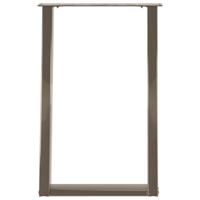 Eettafelpoten 2 st U-vormig 60x(72-73) cm staal naturel - thumbnail