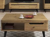 Salontafel NORDO 1 lade 1 vak artisan eik - thumbnail