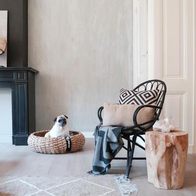 District 70 COCOON Huisdierenbed voor honden en katten, bruin, maat S (40 x 40 x 15 cm)