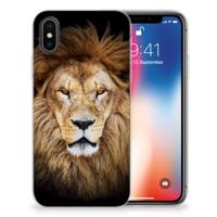 Apple iPhone X | Xs | TPU Hoesje | Leeuw - thumbnail