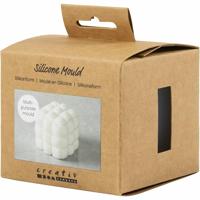 Creativ Company Siliconen vorm, vierkant met bubbels, h: 5 cm, b: 6 cm, d 6 cm, 1 stuk/ 1 doos - thumbnail