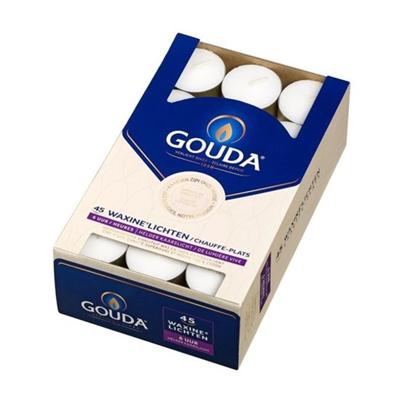 Gouda Waxinelicht 6 uur wit 45 Stuks Gouda Waxinelicht 6 uur wit 45 Stuks