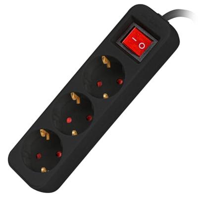 Strip 3 Tomas Schuko Lanberg 2500 W 1,5 m Zwart