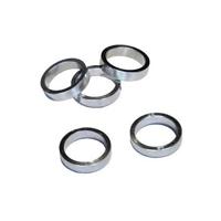 VWP balhoofdtussenring spacer alu 8mm 1.1/8" zilver p/5 - thumbnail