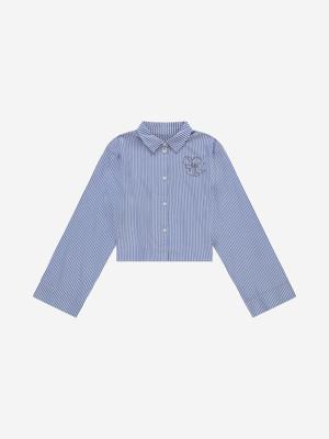 Nik&Nik zomer blouse meisjes - paars / off wit - Naomi