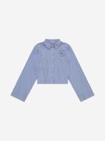 Nik&Nik zomer blouse meisjes - paars / off wit - Naomi - thumbnail