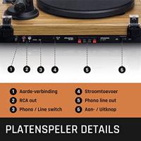 Lenco LS-500 Platenspeler Bruin - thumbnail