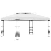 Tuinprieel 4x3x2,7 m gepoedercoat staal wit - thumbnail