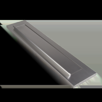 AMI briefplaat TA - valklep met veer - 340x73mm - F1 - 400043 - thumbnail