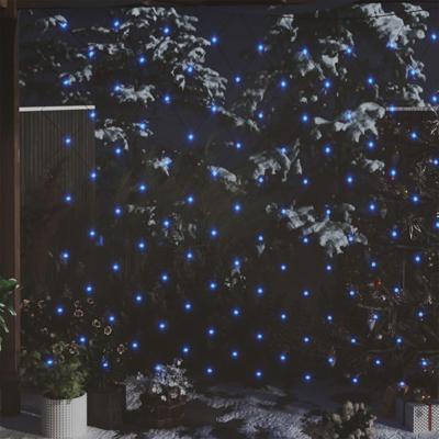 Kerstnetverlichting 544 LED's binnen en buiten 4x4 m blauw Kerstnetverlichting 544 LED's binnen en buiten 4x4 m blauw