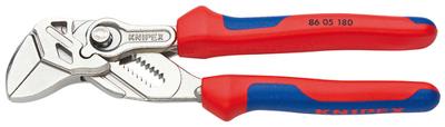 Sleuteltang lengte 180 mm spanwijdte 40 mm verchroomd meercomponenten mantels KN - thumbnail