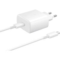 EP-TA845XWEGWW Samsung Fast PD Wall Charger USB-C incl. USB-C Cable 45W White Bulk - thumbnail