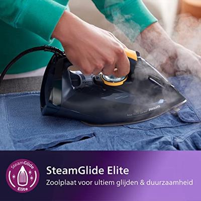 Philips 7000 Series DST7060/20 - Stoomstrijkijzer - Blauw/Geel
