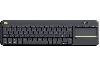 LOGITECH K400 Plus multimedia tv-toetsenbord - AZERTY - Draadloos - Touchpad LOGITECH K400 Plus multimedia tv-toetsenbord - AZERTY - Draadloos - Touchpad